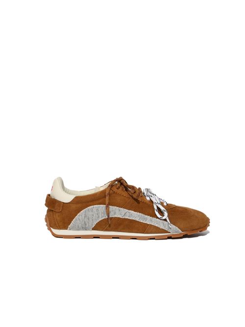 Sneaker DC-642 in suede con doppi lacci Cammello, grigio e panna DSQUARED2 | SNM0484 23808836M4239